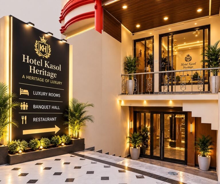 Hotel Kasol Heritage entrance, Viraj Khand, Gomti Nagar, Lucknow